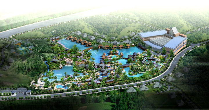 咸寧溫泉規(guī)劃鳥瞰圖