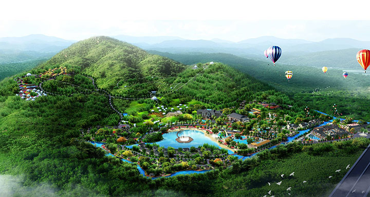 林豐溫泉規(guī)劃鳥瞰圖