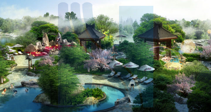 ?；◢u溫泉城日本溫泉設(shè)計效果圖