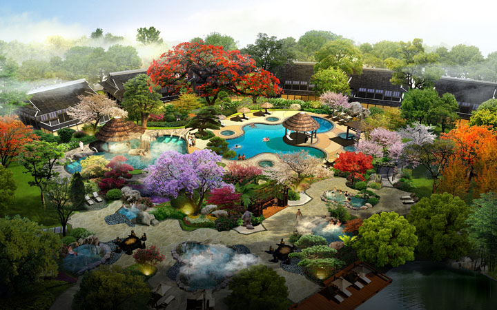 日本風(fēng)格溫泉項(xiàng)目設(shè)計(jì)